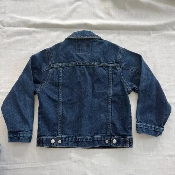 Vintage 90s Guess denim jacket youth size 7 100% cotton jean jacket - Picture 4 of 7
